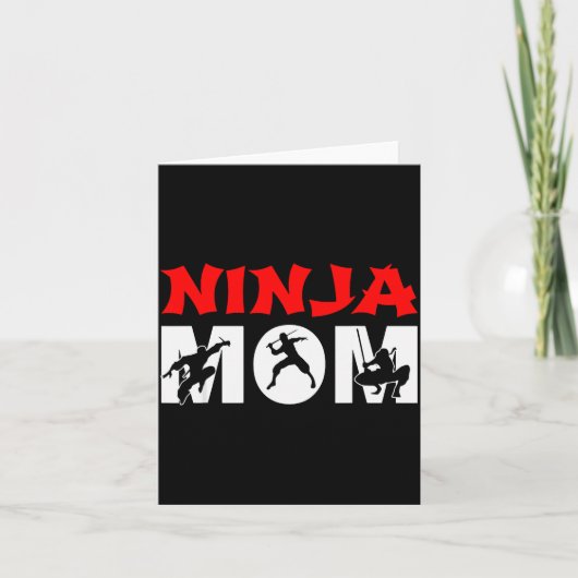 Ninja Mom Funny Ninja Mom For Women  カード (正面)