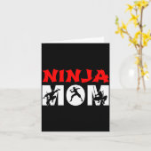 Ninja Mom Funny Ninja Mom For Women  カード (黄色い花)