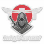 Ninja Spirit Martial Arts シール (正面)