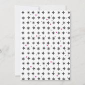 Ninja style kids girlish birthday 招待状 (裏面)