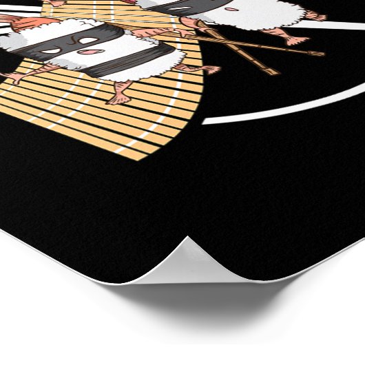 Ninja Sushi Begins A Rescue Mission Karate ポスター (角)