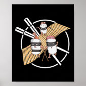 Ninja Sushi Begins A Rescue Mission Karate ポスター (正面)