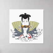 Ninja Ukiyo-e Art キャンバスプリント (正面)