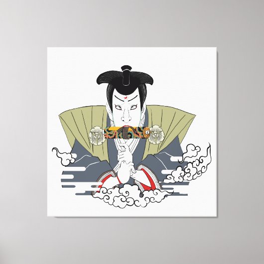 Ninja Ukiyo-e Art キャンバスプリント (正面)