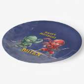 Ninja Warrior Birthday Party ペーパープレート (アングル)