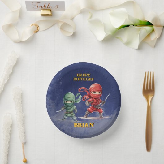 Ninja Warrior Birthday Party ペーパーボウル (ウェディング)