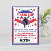 Ninja Warrior Birthday Thank you Card サンキューカード (スタンド正面)