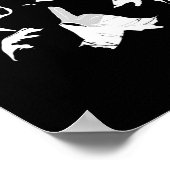 Ninja Warrior Bushido Samurai Sword Fighter Martia ポスター (角)