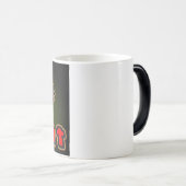 Ninja Warrior Fight Mascot Gaming Logo モーフィングマグカップ (正面右)