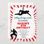 Ninja warrior party Invitation 招待状 (正面/裏面)