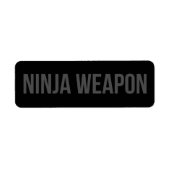 Ninja Weapon Sticker ラベル (正面)