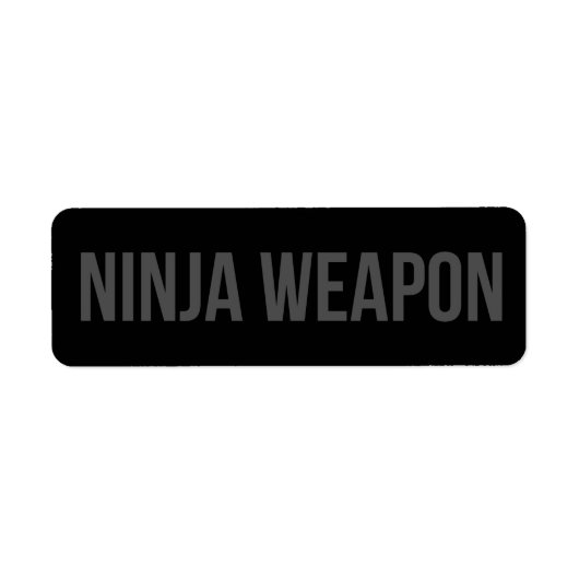 Ninja Weapon Sticker ラベル (正面)