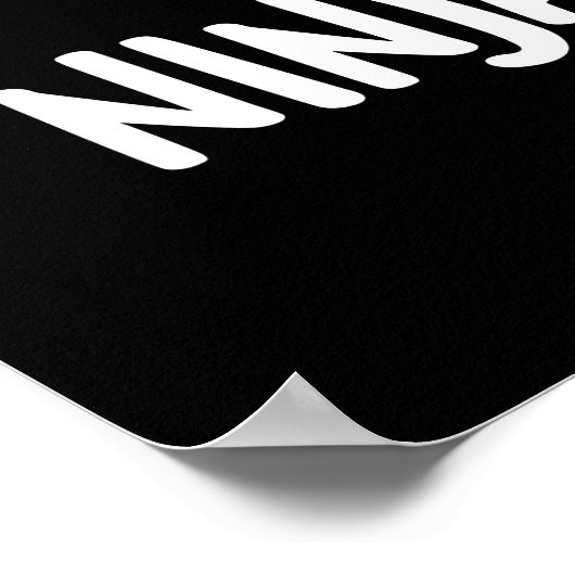 Ninjabread Man おもしろい Gingerbread Pun Dark BG ポスター (角)