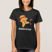 Ninjabread Man おもしろい Gingerbread Pun Dark BG Tシャツ (正面)