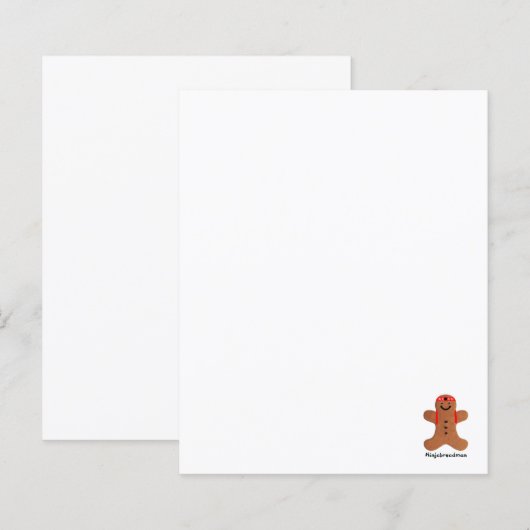 Ninjabreadman biscuit （クッキー） (正面/裏面)