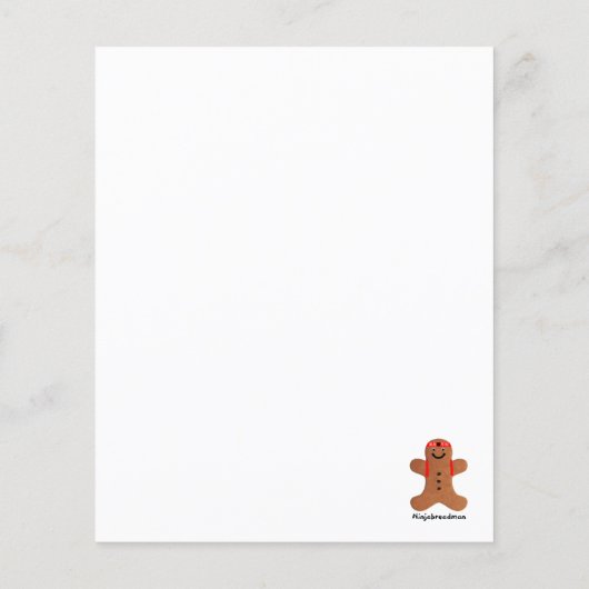 Ninjabreadman biscuit （クッキー） (裏面)