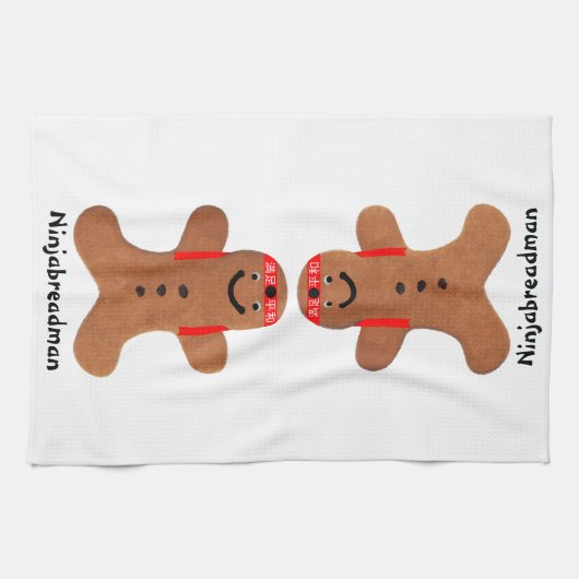Ninjabreadman biscuit （クッキー） キッチンタオル (横)
