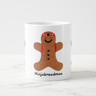 Ninjabreadman biscuit (クッキー) ジャンボコーヒーマグカップ