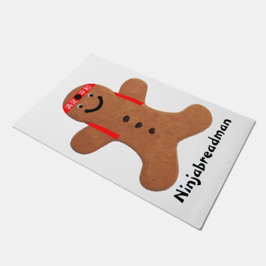 Ninjabreadman biscuit （クッキー） ドアマット (アングル)