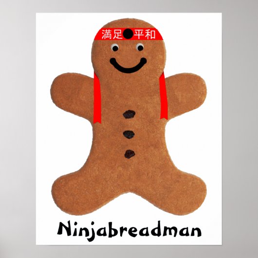 Ninjabreadman biscuit （クッキー） ポスター (正面)