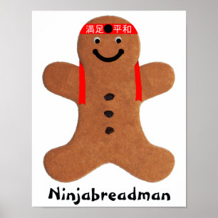Ninjabreadman biscuit （クッキー）ポスター ポスター
