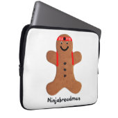Ninjabreadman biscuit (クッキー) ラップトップスリーブ (正面右)