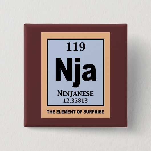 Ninjanese 缶バッジ (正面)