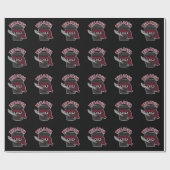 Ninjavaおもしろい忍者JavaコーヒープンダークBG ラッピングペーパー (フラット)