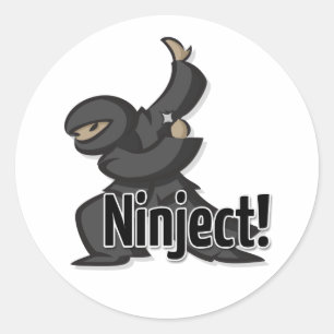 Ninject Shurikenのステッカー ラウンドシール