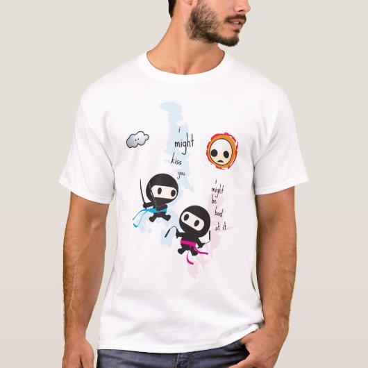 ninjoo: 私は…接吻するかもしれません tシャツ (正面)