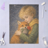 niño con zorro 薄葉紙 (クラフト)