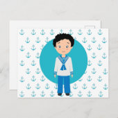 Niño Marinero Primera Comunión ポストカード (正面/裏面)