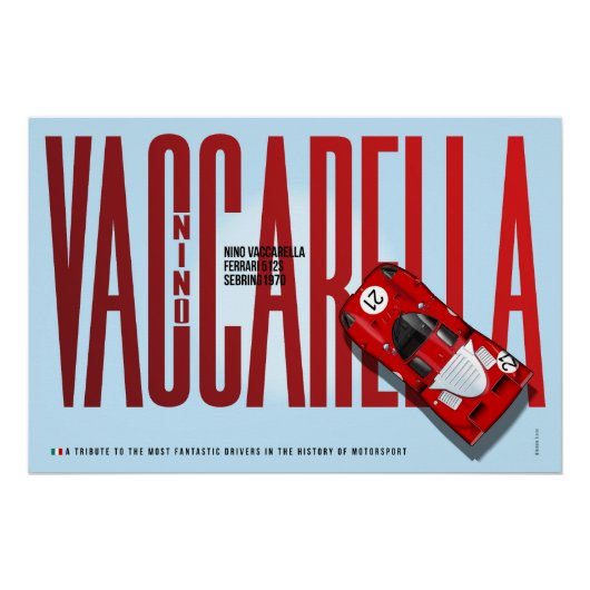 Nino Vaccarella Ferrari 512S Tribute ポスター (正面)