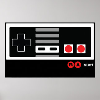 Nintendo Konami - Live by the Code NES ポスター