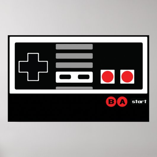 Nintendo Konami - Live by the Code NES ポスター (正面)