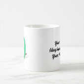 Ninth 9 Year Anniversary with Personalization コーヒーマグカップ (中央)