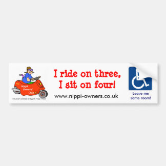 Nippiの所有者のクラブTrikeのステッカー バンパーステッカー