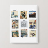  NIPPON Japanese Ukiyo-e  缶バッジ (正面)