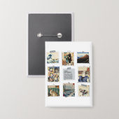  NIPPON Japanese Ukiyo-e  缶バッジ (正面/裏面)