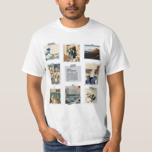  NIPPON Japanese Ukiyo-e  Tシャツ (正面)