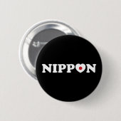Nippon Love Heart Flag Button 缶バッジ (正面&裏面)
