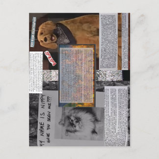 Nippy & Rustyポストカード： "Art Strike!"; Bouludez ポストカード