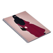 Niqab – ムスリマ – ヒジャブ手描き – Hijab Girl ノートブック (右側)