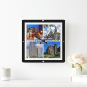 NIR003 BELFAST，北アイルランド， スクエア壁時計 (ホーム)