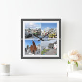 NIR004 GALWAY，アイルランド， スクエア壁時計 (ホーム)