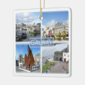 NIR004 GALWAY，北アイルランド， セラミックオーナメント (左)