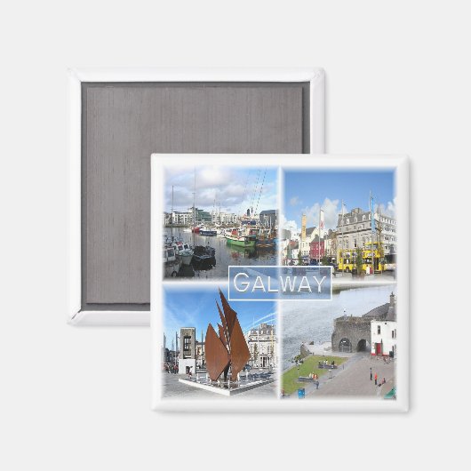 NIR004 GALWAY,北アイルランド,冷蔵庫用マグネット マグネット (正面/裏面)