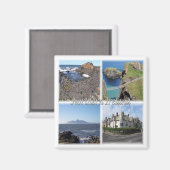 NIR007北アイルランド，モザイク，冷蔵庫用マグネット マグネット (正面/裏面)