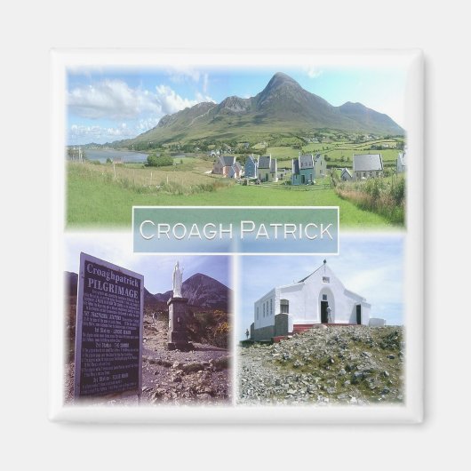 NIR009 CROAGH PATRICK，北アイルランド，冷蔵庫 マグネット (正面)