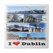 NIR011 DUBLIN "I LOVE",北アイルランド, タイル (正面)